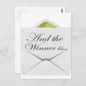 De winnaar is een envelop briefkaart (Voorkant / Achterkant)