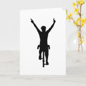 De winnaar van de fietser kaart (Gele Bloem)