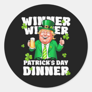 De winnaar viert St. Patrick's Day voor Trump Ronde Sticker