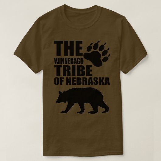 DE WINNEBAGO STAM VAN NEBRASKA T-SHIRT (Design voorkant)