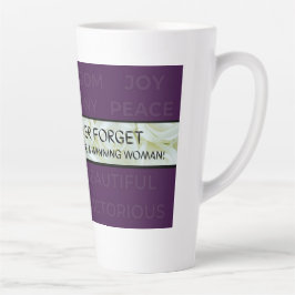 De winnende vrouw verwisselt Mok