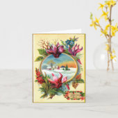 De winter Bloemen Kaart (Gele Bloem)