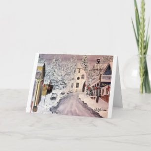 DE WINTER IN DE STAD CA, WATERCOLOUR VAN NEVADA, KAART