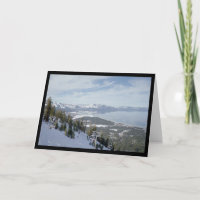 De winter in Lied Tahoe- van Sol. Het Wenskaart