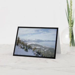 De winter in Lied Tahoe- van Sol. Het Wenskaart Kaart