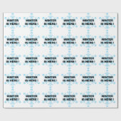 De winter is hier! Liberal Snowflake Cadeaupapier (Vlak)