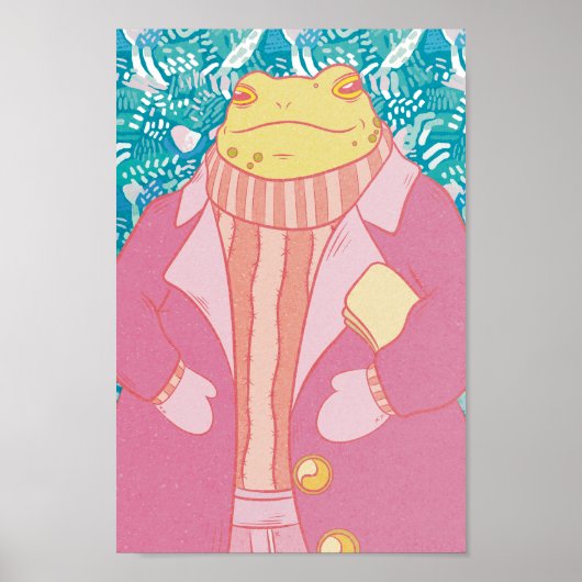 De Winter Kikker Poster (Voorkant)
