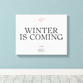 De winter komt eraan canvas afdruk (Insitu (Houten vloer))