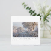 De Winter van Cotswold Feestdagenkaart (Staand voorkant)