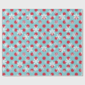 De winter vieren de feestdag cadeaupapier (Vlak)