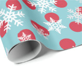 De winter vieren de feestdag cadeaupapier (Rol Hoek)