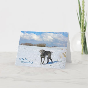 De winter Weimarland Feestdagen Kaart