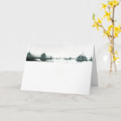 De winter Zen Kaart (Gele Bloem)