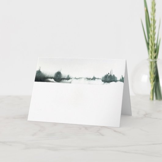 De winter Zen Kaart (Voorkant)