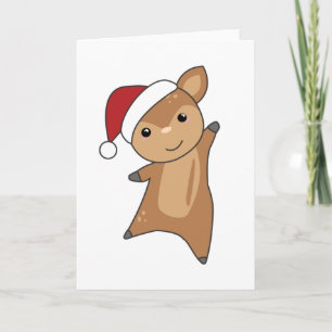 De winterdieren van de feestdag kaart