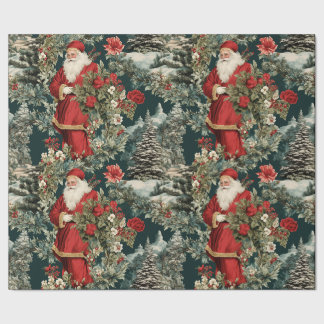 De wintertuin van de Kerstman Cadeaupapier