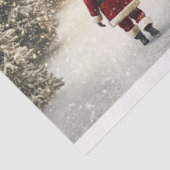 De winterwandeling van de kerstman tissuepapier (Detail)