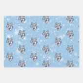 De winterwolf    inpakpapier vel (Voorkant 3)