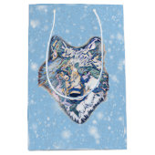 De winterwolf medium cadeauzakje (Voorkant)
