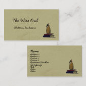 De Wise Owl Visitekaartje (Voorkant / Achterkant)