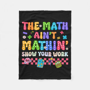De Wiskunde Klopt Niet Grappige Terug Naar School Fleece Deken