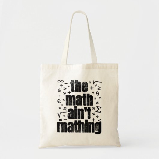 De Wiskunde maakt niet uit Tote Bag (Voorkant)
