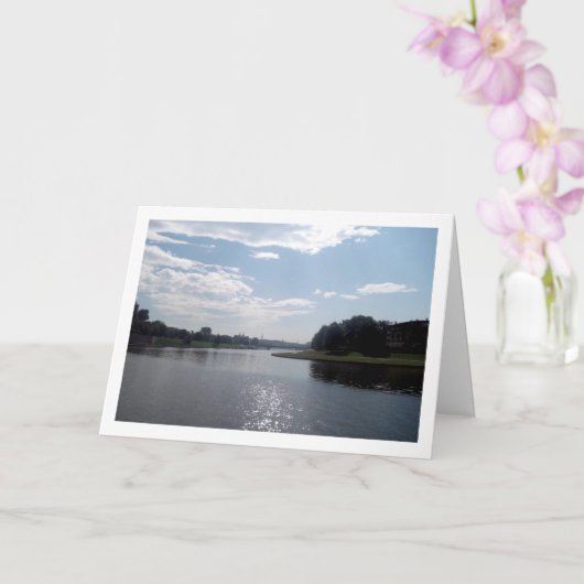 De Wisła, het landschap van Krakau Kaart (Orchidee)