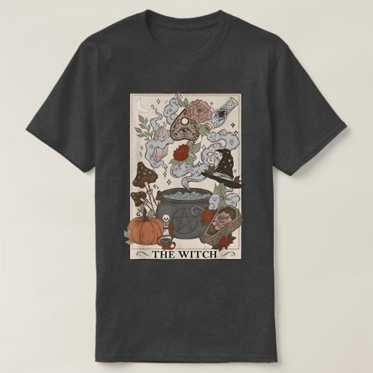 De Witch Tarot Card Custome T-shirt (Design voorkant)