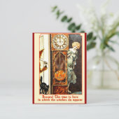 De Witching Hour  Halloween Art Briefkaart (Staand voorkant)