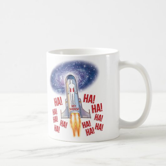 De witte achtergrond van Mijn Sides Meme Mok (Rechts)