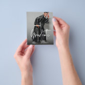 De Witte Borstel van het Afstuderen van de begroti Flyer (Hand)