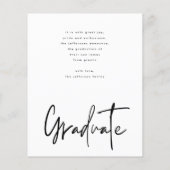 De Witte Borstel van het Afstuderen van de begroti Flyer (Achterkant)