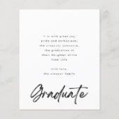 De Witte Borstel van het Afstuderen van de begroti Flyer (Achterkant)