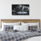 De witte Bossen (nacht) Canvas Print (Insitu (Slaapkamer))