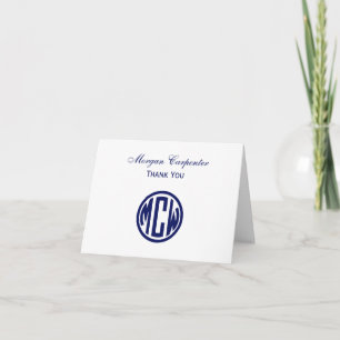 De witte Doopvont DIY BG van het Monogram van de Bedankkaart