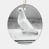 De witte duif keramisch ornament (Links)