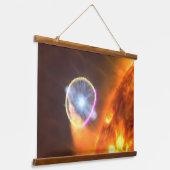 De witte dwergster in V407 Cygni Hangend Wandkleed (Gebogen)