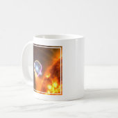 De witte dwergster in V407 Cygni Koffiemok (Voorkant links)