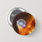 De witte dwergster in V407 Cygni Ronde Button 5,7 Cm (Voorkant /achterkant)