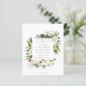 De Witte Floral van de begroting & Greenery sparen (Staand voorkant)
