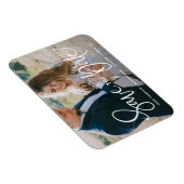 De witte  Foto van de Hand sparen de Datum Magneet (Rechterzijde)