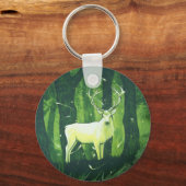 De witte hart sleutelhanger (Voorkant)