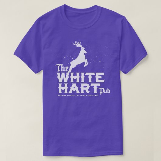 De witte hart t-shirt (Design voorkant)