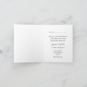 De witte Kaart van de Uitnodiging van de Ceremonie (Binnen)