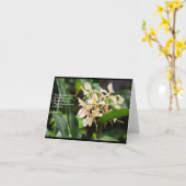 De witte kaart van gemberscripture (Gele Bloem)