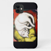 De witte kat schilderij van Franz Marc Case-Mate iPhone Case (Achterkant)