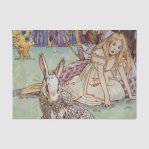 “De Witte Konijn” door Alice B Woodward Tissuepapier