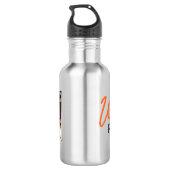 De witte lezer - de witte sportfles waterfles (Achterkant)