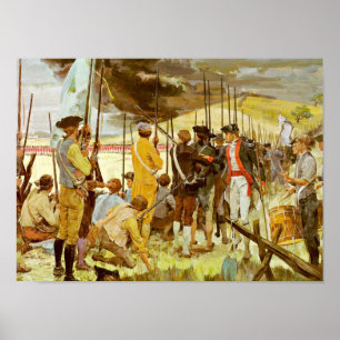 "...de witte ogen van hun ogen," Bunker Hill! Poster