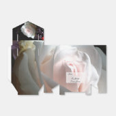 De witte roos - bedankdoosjes (Uitgevouwen)